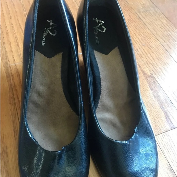 A2 Aerosoles Leopard Cheetah Print Wedge Heels 8 - Picture 3 of 8